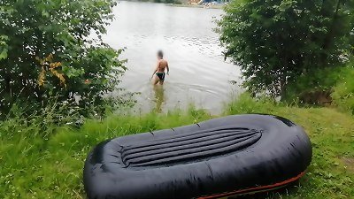 During the trip, we stopped at a tent camp. My marvelous soles thrilled my stepson so much that he came to my tent to play with them
