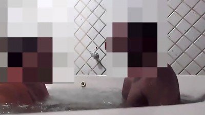 cuckold and her lover chatting to the cuckold after a bunch of ravaging in front of him.