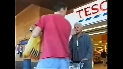 older british grandmother brief light-haired hair Gets screwed by 2 younger Men- wtk