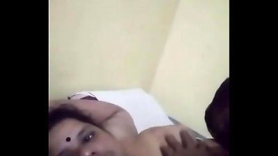 Desi massive udders aunty hook-up with her husband buddy