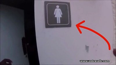 I SNEAKED INTO THE femmes restroom AND THIS HAPPENED!