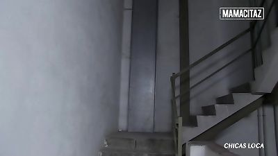 naughty tart Frida Sante fucks three chisels In The Warehouse - CHICAS LOCA