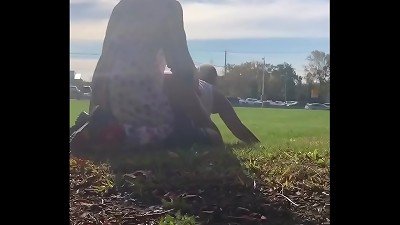 Gibby The Clown screws Mom-I-would-Like-to-Fuck next to highway