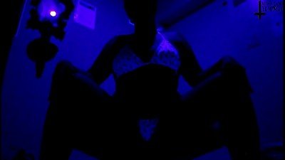 Blacklight Mindfuck JOI in bikini