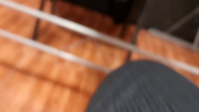 SPY CAMERA Argentine school college girl Nataly came to work without panties