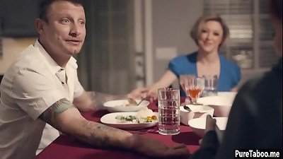 wild family use fresh tighty stepdaughter teen for hook-up