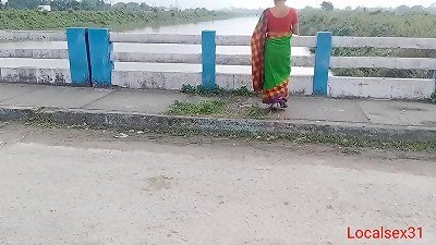 Green saree Indian Desi Village Bengali mother plumb ( Official video By Localsex31)