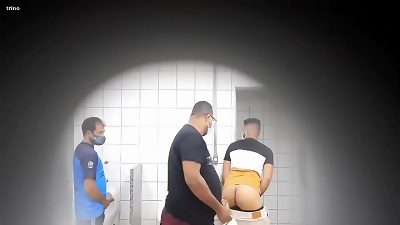 deepthroating And tearing up In A Public restroom