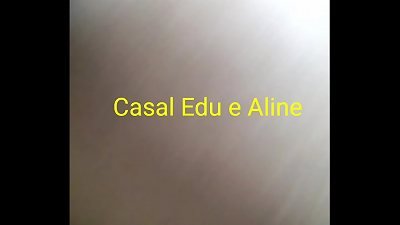 Casal Edu e Aline - Esposa namorando fazendo boquete, espanhola e sentando na piroca, segurando o celular - parte 2 final