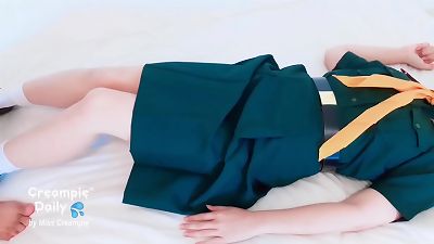 Thai teen student scout chick want to educate about creampie cunt with her friend - CreampieDialy by Miss internal ejaculation