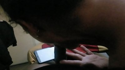 Recording Her Recording Herself blowing My schlong