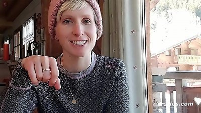 Ersties - Veronica's journey to the snow with a hot bust