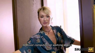 SHAME4K. man realizes dream about having lovemaking with aged neighbor